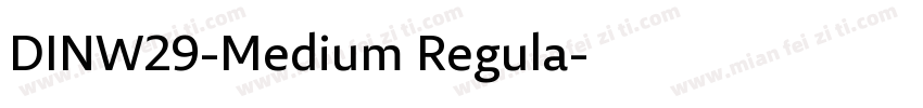DINW29-Medium Regula字体转换